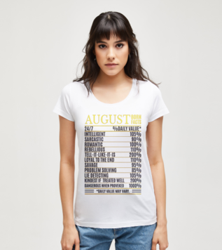 August Born Facts T-shirt