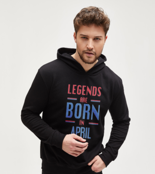 Legends are Born in April Sweatshirt En