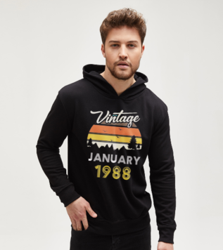 Vintage January Birthday Sweatshirt