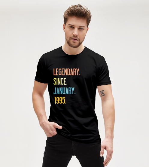 Legendary-since-january-tisort-erkek-tshirt-tasarla-on3
