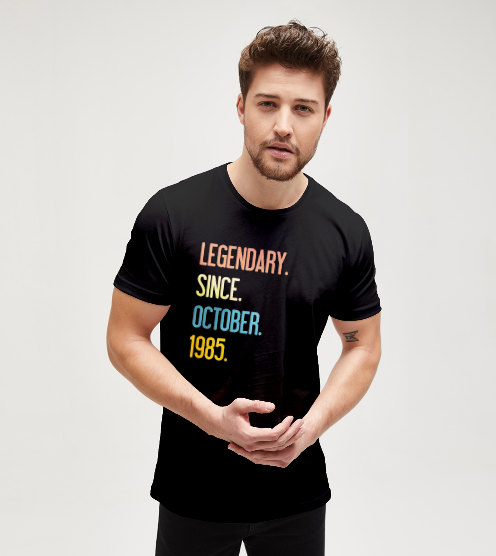 Legendary-since-october-tisort-erkek-tshirt-tasarla-on3