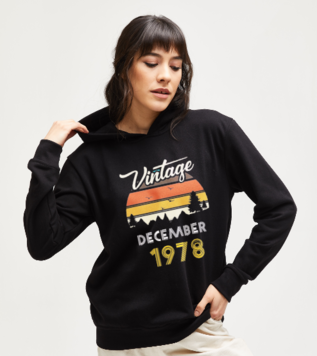 Vintage Aralık doğum günü Sweatshirt