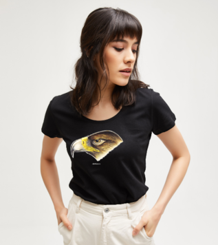 Eagle illustration Black Woman T-shirt