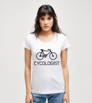 Cycologist Bisiklet Döngüsü Kadın Tshirt