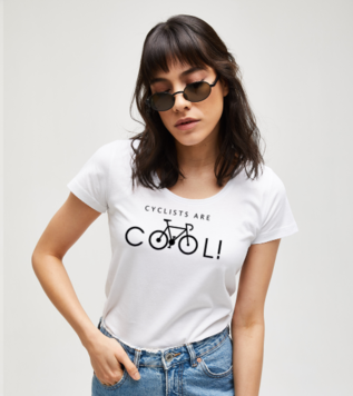 Cyclists Are Cool White Women's Tshirt