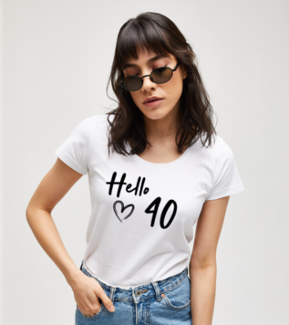 Hello 40 Birthday T-shirt