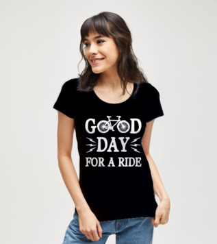 Keyifli Bir Yolculuk Siyah Kadın Tshirt