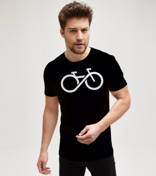Bike Infinity Black Men's Tshirt