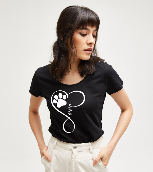 Kopek-aski-siyah-kadin-tshirt-kadin-tshirt-tasarla-on3