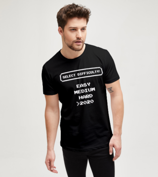 Select Difficulty 2020 Black Men's Tshirt