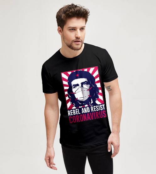 Resist-the-virus-siyah-erkek-tisort-erkek-tisort-tasarla-on3