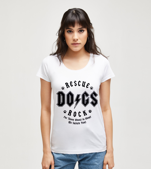 Rescue-dogs-rock-beyaz-kadin-tshirt-kadin-tshirt-tasarla-on3