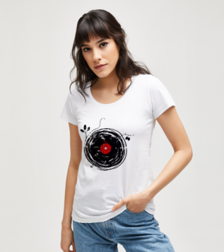 Enchanting Vinyl Records - Cool Vinyl Record White Women's Tshirt