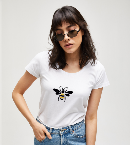 Bee-beyaz-kadin-tshirt-kadin-tshirt-tasarla-on3