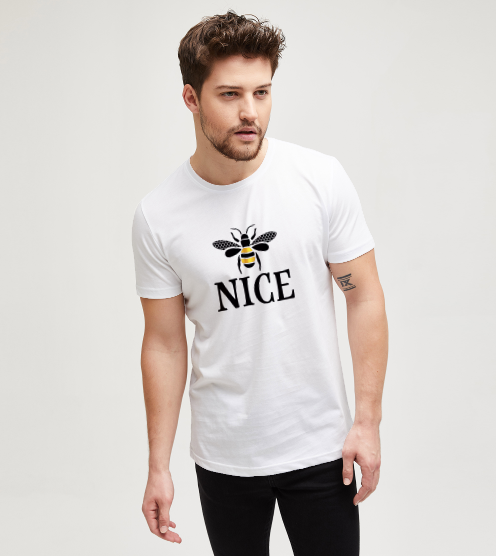 Bee-nice-beyaz-erkek-tisort-erkek-tisort-tasarla-on3