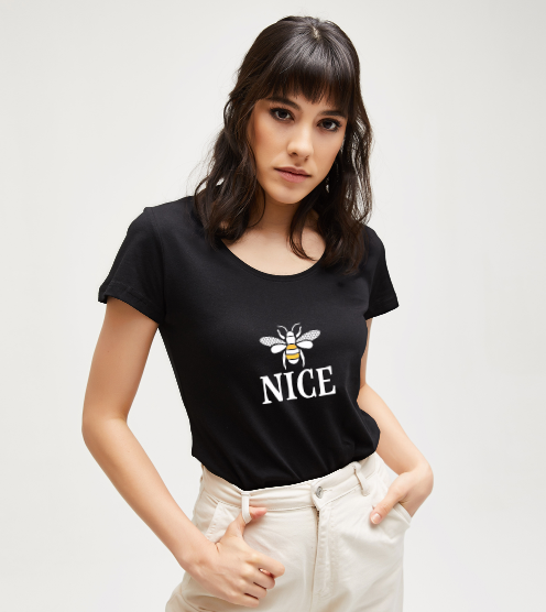 Bee-nice-siyah-kadin-tshirt-kadin-tshirt-tasarla-on3