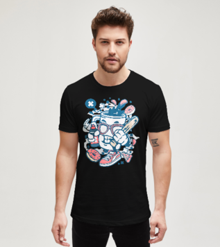 Coffee Bastard Black Men's Tshirt