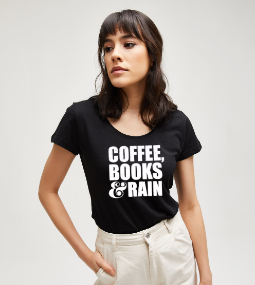 Kahve-kitaplar-ve-yagmur-siyah-kadin-tshirt-kadin-tshirt-tasarla-on3