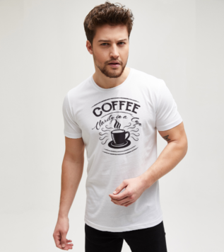 Coffee Clarity In A Cup White Men's Tshirt