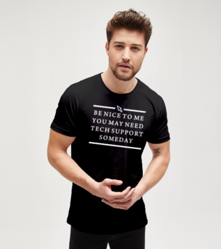 Computer Geek Smart Black Men's Tshirt