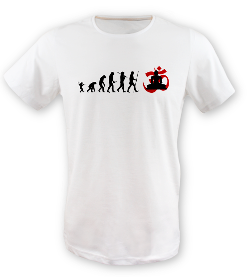 Evolution-meditation erkek-tshirt on3