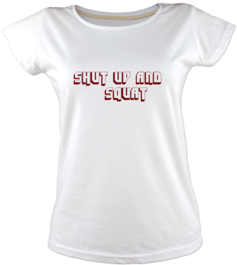 Shut-up-fitness-tisort kadin-tshirt on3