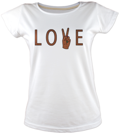 Love-peace-tisort kadin-tshirt on3